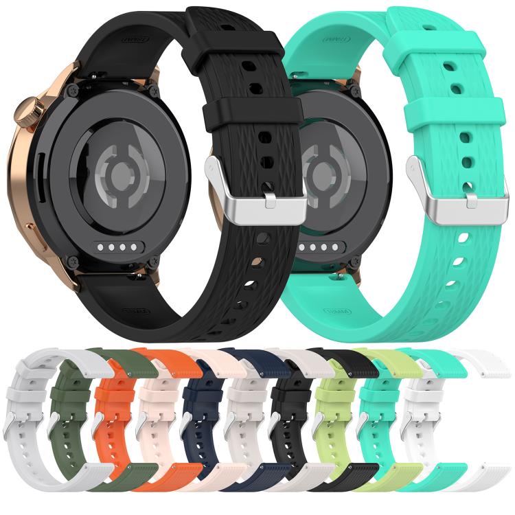 For OnePlus Watch 3 43mm Rhombic Texture Groove Silicone Watch Band(Black) - free shipping - PMC TechLife - Order now!