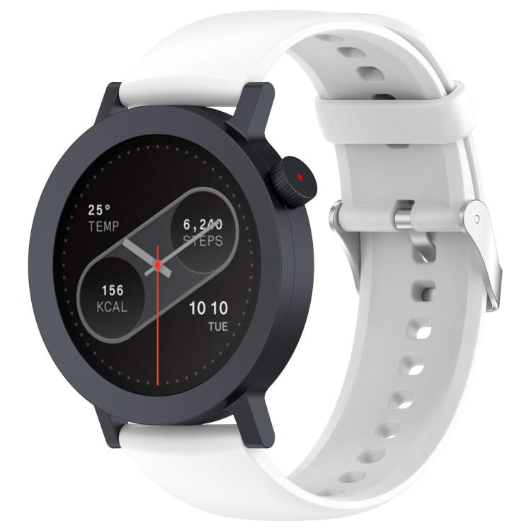 For CMF Watch 3 Pro / CMF Watch Pro2 Solid Color Silicone Watch Band(White) - free shipping - PMC TechLife - Order now!
