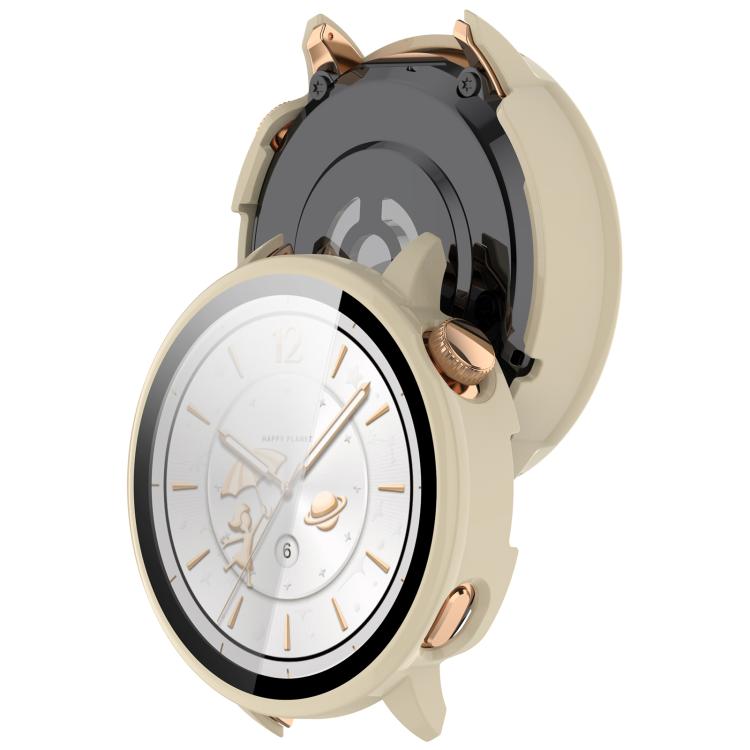 For OnePlus Watch 3 43mm Tempered Film Integrated PC Watch Protective Cover(Ivory White) - free shipping - PMC TechLife - Order now!
