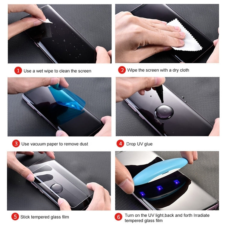 UV Liquid Curved Full Glue Full Screen Tempered Glass for Galaxy S10 5G - Galaxy Tempered Glass by PMC TechLife | Online Shopping South Africa | PMC TechLife