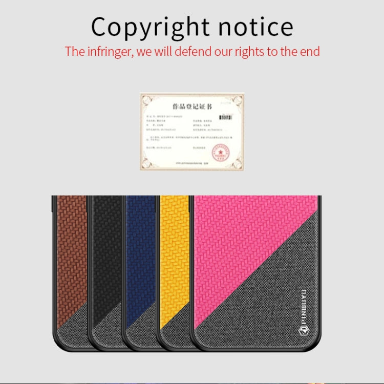 PINWUYO Hong Series Anti-fall TPU+ Chemical Fiber Cloth Protective Cover for LG K50 / Q60(Red) - LG by PINWUYO | Online Shopping South Africa | PMC Jewellery | Buy Now Pay Later Mobicred