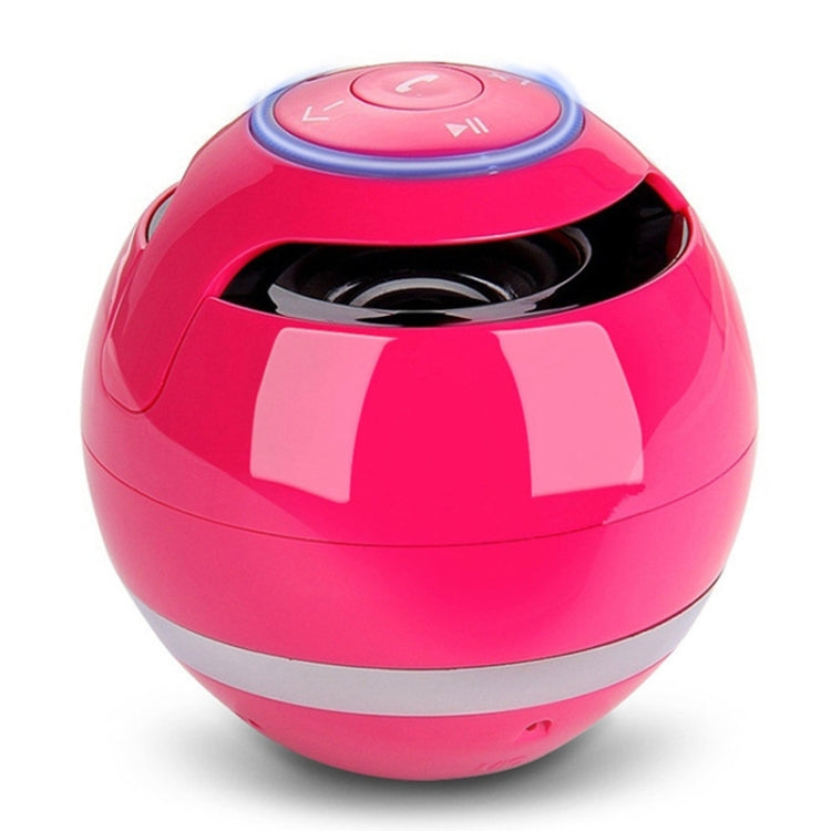 A18 Ball Bluetooth Speaker with LED Light Portable Wireless Mini Speaker Mobile Music MP3 Subwoofer Support TF (Pink) - Desktop Speaker by T&G | Online Shopping South Africa | PMC Jewellery | Buy Now Pay Later Mobicred