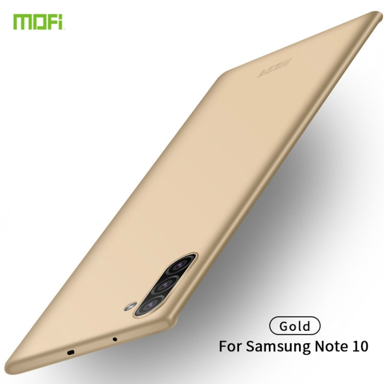 MOFI Frosted PC Ultra-thin Hard Case for Galaxy Note10(Gold) - Galaxy Phone Cases by MOFI | Online Shopping South Africa | PMC Jewellery