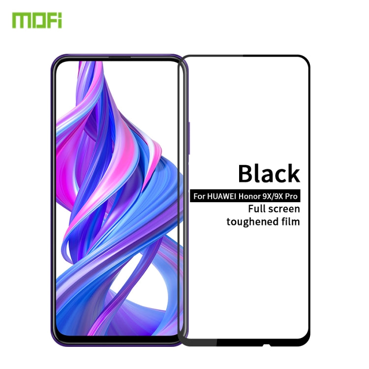 MOFI 9H 2.5D Full Screen Tempered Glass Film for Huawei Honor 9X / Honor 9X Pro(Black) -  by MOFI | Online Shopping South Africa | PMC Jewellery