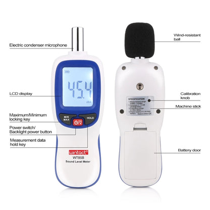 Wintact WT85B Sound Level Meter Digital Decibel Meter Digital Noise Meter Environmental Noise Tester - Light & Sound Meter by Wintact | Online Shopping South Africa | PMC Jewellery | Buy Now Pay Later Mobicred