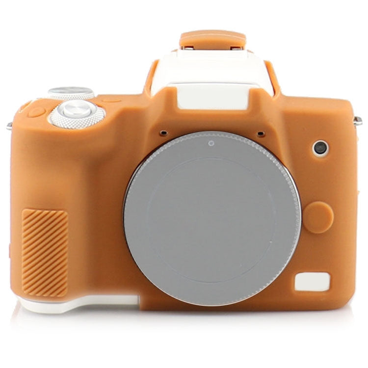 Richwell  Silicone Armor Skin Case Body Cover Protector for Canon EOS M50 Body Digital Camera(Brown) - Protective Case by Richwell | Online Shopping South Africa | PMC TechLife | Buy Now Pay Later Mobicred