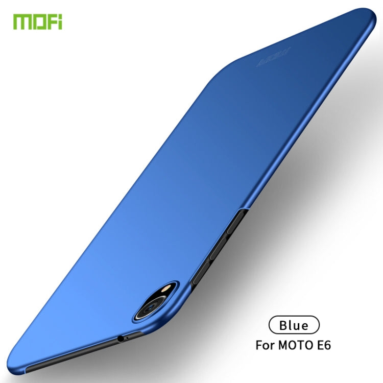 MOFI Frosted PC Ultra-thin Hard Case for Motorola Moto E6(Blue) - Motorola Cases by MOFI | Online Shopping South Africa | PMC Jewellery