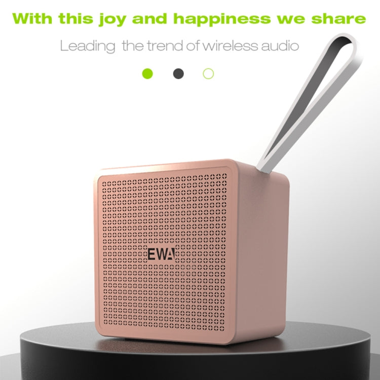 EWA A105 High Hidelity Bluetooth Speaker, Small Size High  Power Bass, TWS Bluetooth Technology Support TF(Rose Gold) - Desktop Speaker by EWA | Online Shopping South Africa | PMC Jewellery | Buy Now Pay Later Mobicred