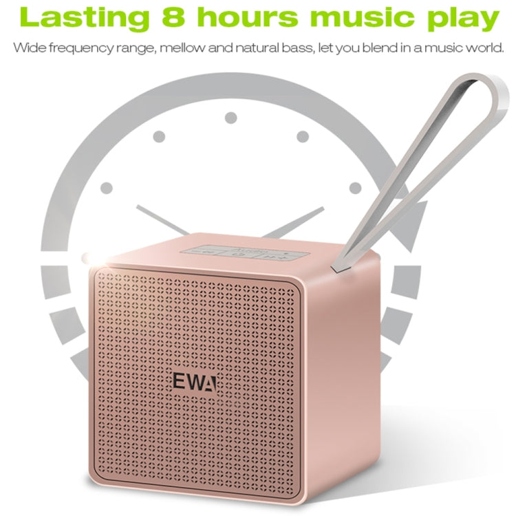 EWA A105 High Hidelity Bluetooth Speaker, Small Size High  Power Bass, TWS Bluetooth Technology Support TF(Rose Gold) - Desktop Speaker by EWA | Online Shopping South Africa | PMC Jewellery | Buy Now Pay Later Mobicred