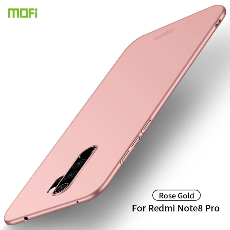 For Xiaomi RedMi Note8 Pro MOFI Frosted PC Ultra-thin Hard Case(Rose gold) - Xiaomi Cases by MOFI | Online Shopping South Africa | PMC Jewellery