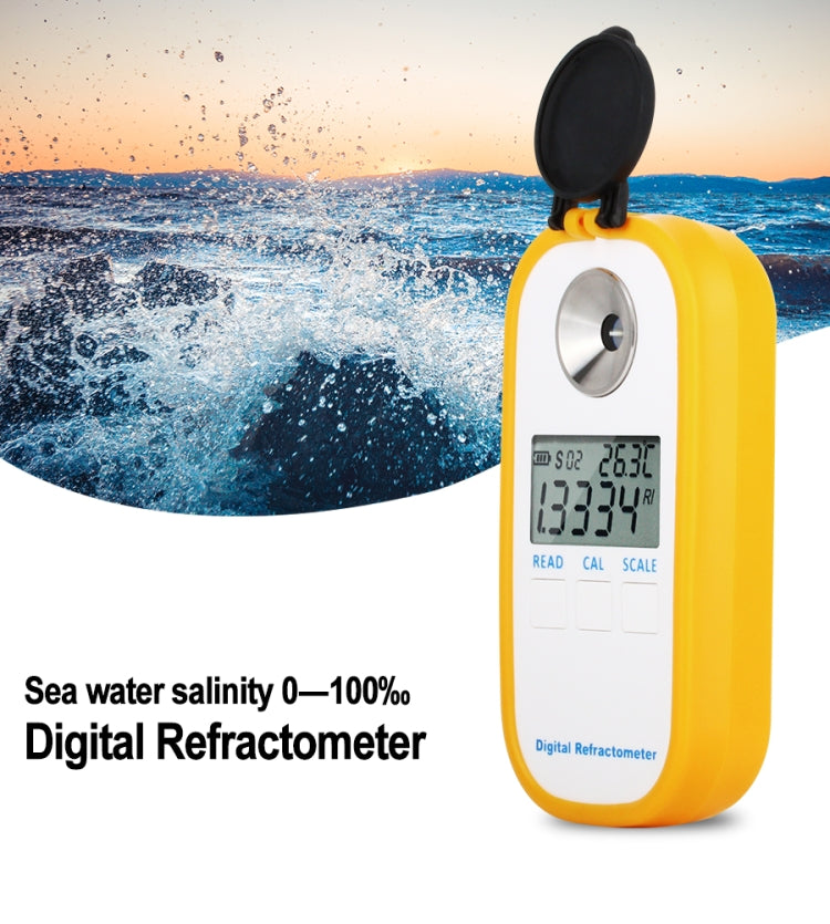 DR202 Digital Sea Water Refractometer Seawater Salinity Meter Specific Gravity Range 0���100��� Chlorinity 0~57��� Refractometer - Digital Refractometer by PMC TechLife | Online Shopping South Africa | PMC TechLife | Buy Now Pay Later Mobicred