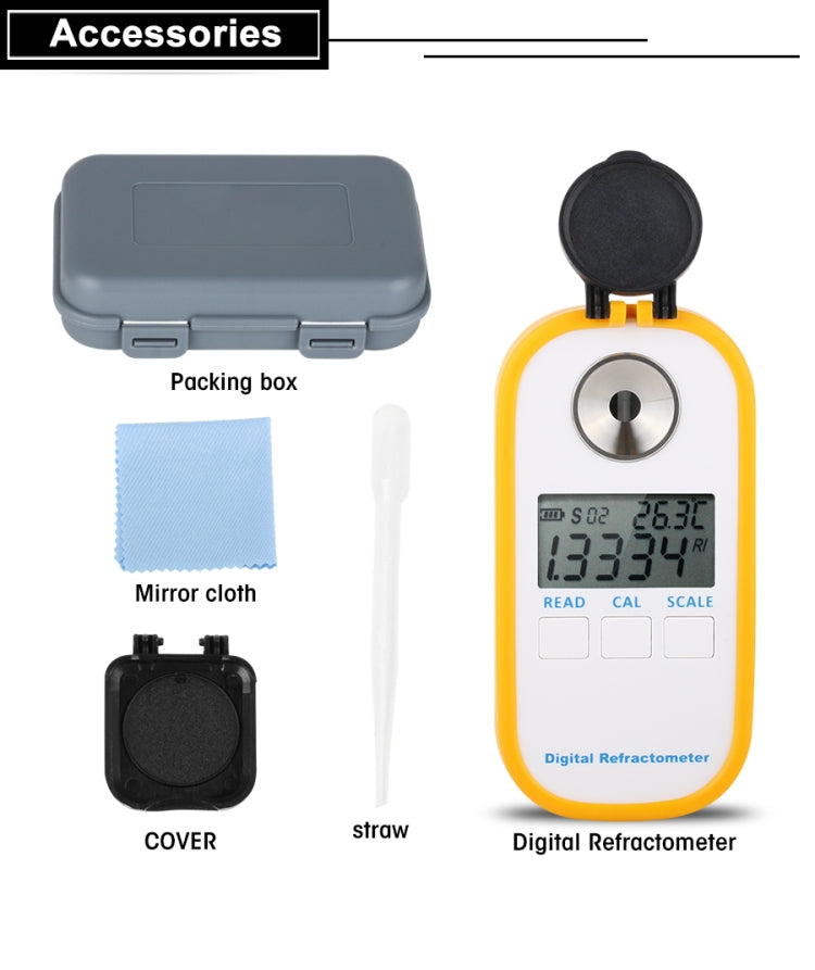DR202 Digital Sea Water Refractometer Seawater Salinity Meter Specific Gravity Range 0���100��� Chlorinity 0~57��� Refractometer - Digital Refractometer by PMC TechLife | Online Shopping South Africa | PMC TechLife | Buy Now Pay Later Mobicred