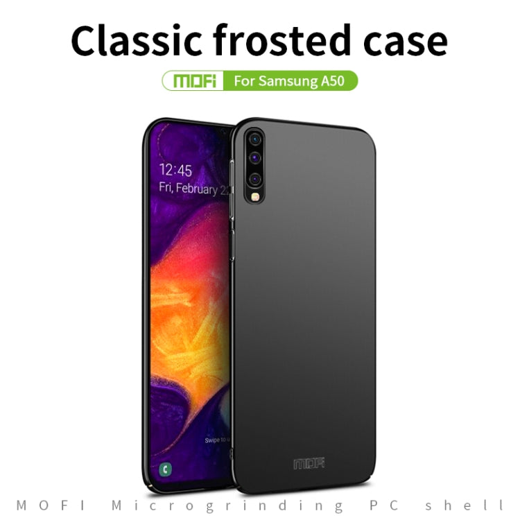 For Galaxy A50 MOFI Frosted PC Ultra-thin Hard Case(Blue) - Galaxy Phone Cases by MOFI | Online Shopping South Africa | PMC TechLife