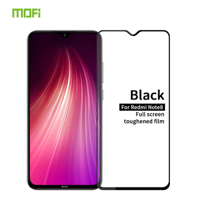 For Xiaomi RedMi Note8 MOFI 9H 2.5D Full Screen Tempered Glass Film(Black) -  by MOFI | Online Shopping South Africa | PMC Jewellery | Buy Now Pay Later Mobicred