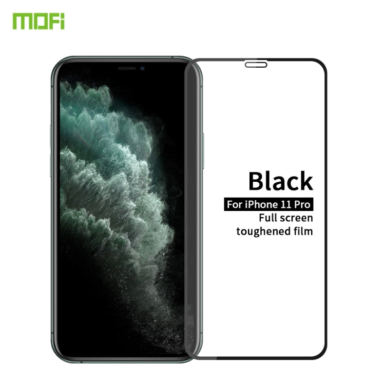 For iPhone 11 Pro MOFI 9H 2.5D Full Screen Tempered Glass Film(Black) - iPhone 11 Pro Tempered Glass by MOFI | Online Shopping South Africa | PMC TechLife