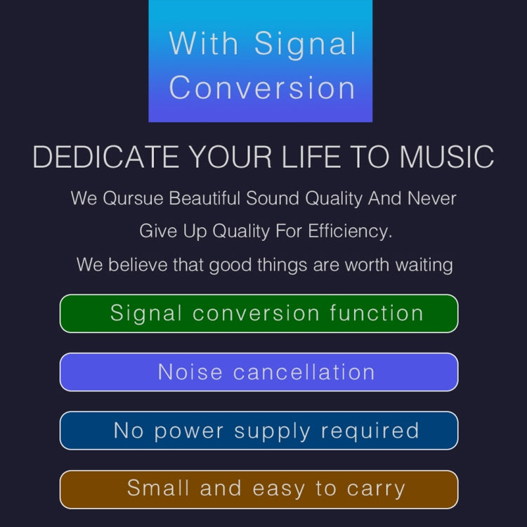 B012 Professional Stereo Signal Converted to Microphone Balanced Signal Output -  by PMC Jewellery | Online Shopping South Africa | PMC Jewellery | Buy Now Pay Later Mobicred