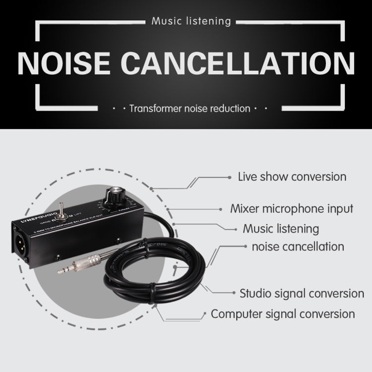 B012 Professional Stereo Signal Converted to Microphone Balanced Signal Output - free shipping - PMC Jewellery - Order now!