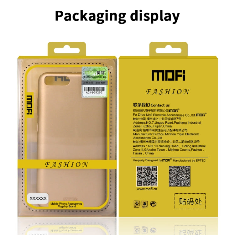For  OPPO A11x MOFI Frosted PC Ultra-thin Hard Case(Gold) - OPPO Cases by MOFI | Online Shopping South Africa | PMC Jewellery