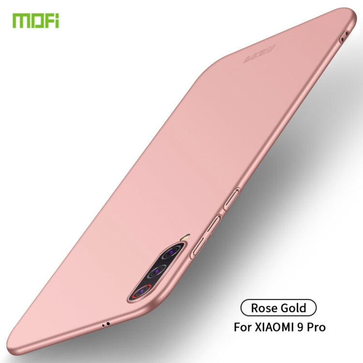 For Xiaomi Mi 9 Pro MOFI Frosted PC Ultra-thin Hard Case(Rose gold) - Xiaomi Cases by MOFI | Online Shopping South Africa | PMC Jewellery