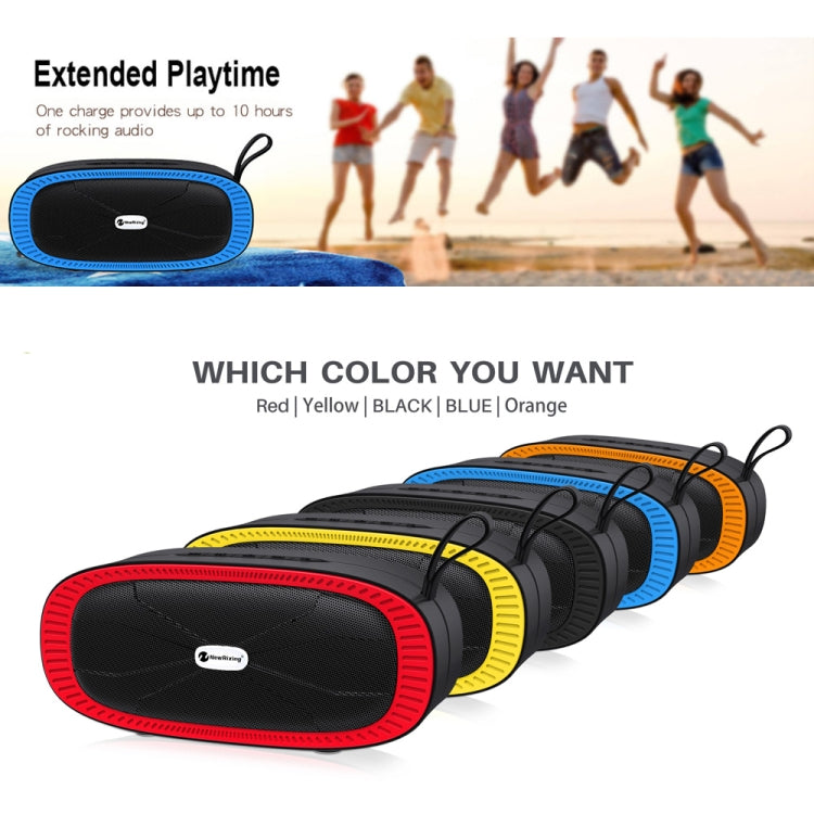 New Rixing NR4022 Portable Stereo Surround Soundbar Bluetooth Speaker with Microphone, Support TF Card FM(Blue) - Desktop Speaker by NewRixing | Online Shopping South Africa | PMC Jewellery | Buy Now Pay Later Mobicred