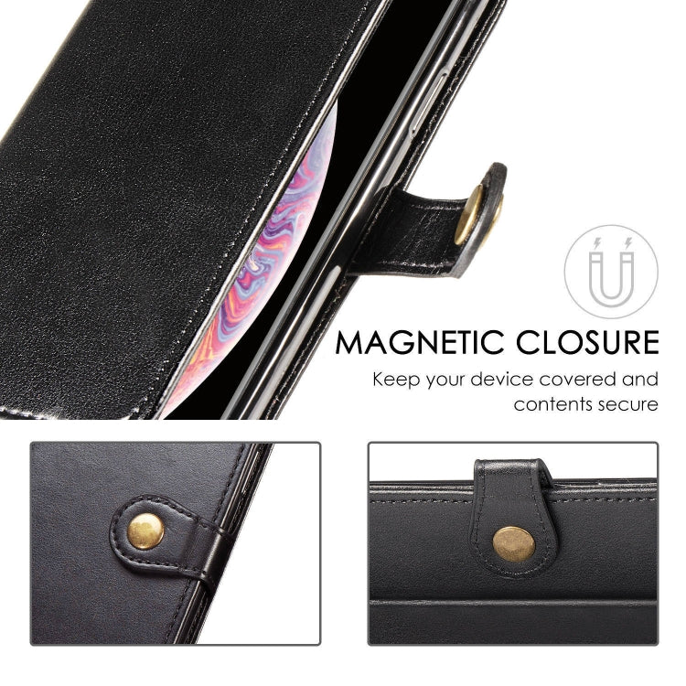 For OPPO A5 2020 / A9 2020 Retro Solid Color Leather Buckle Phone Case with Lanyard & Photo Frame & Card Slot & Wallet & Stand Function(Red) - free shipping - PMC TechLife - Order now!