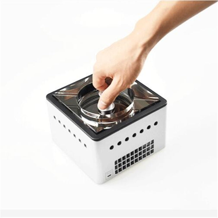 Filter Purification Ashtray Negative Ion Ashtray Intelligent Ashtray(Ssangyong Play Beads Silver) - free shipping - PMC TechLife - Order now!