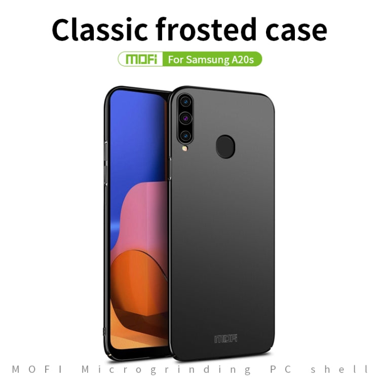 For Galaxy A20S MOFI Frosted PC Ultra-thin Hard Case(Blue) - Galaxy Phone Cases by MOFI | Online Shopping South Africa | PMC Jewellery