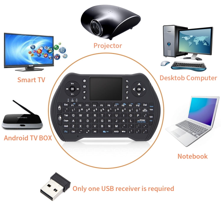 MT10 Fly Air Mouse 2.4GHz Mini Wireless Keyboard Multifunction Keyboard Fly Air Mouse - free shipping - PMC Jewellery - Order now!