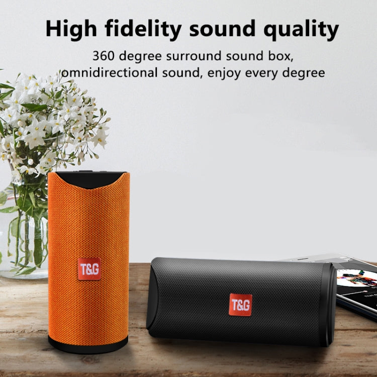 T&G TG113 Portable Bluetooth Speakers Waterproof Stereo Outdoor Loudspeaker MP3 Bass Sound Box with FM Radio(Black) - Desktop Speaker by T&G | Online Shopping South Africa | PMC Jewellery | Buy Now Pay Later Mobicred