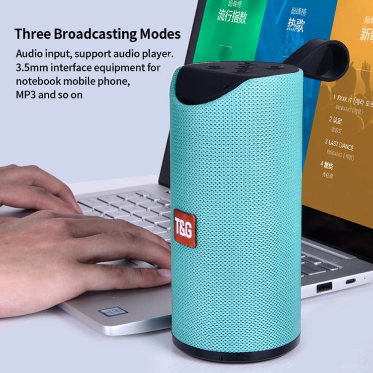 T&G TG113 Portable Bluetooth Speakers Waterproof Stereo Outdoor Loudspeaker MP3 Bass Sound Box with FM Radio(Black) - Desktop Speaker by T&G | Online Shopping South Africa | PMC Jewellery | Buy Now Pay Later Mobicred