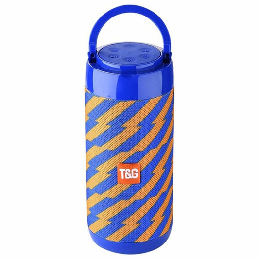 T&G TG113C Column Portable Bluetooth Mini Speaker FM Radio Waterproof Subwoofer Phone Holder Wireless Loundpeakers(Orange+Blue) - Desktop Speaker by T&G | Online Shopping South Africa | PMC Jewellery | Buy Now Pay Later Mobicred