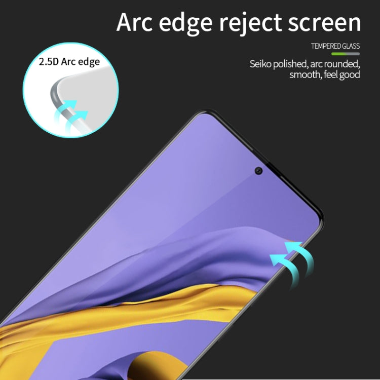 For Galaxy A51 MOFI 9H 2.5D Full Screen Tempered Glass Film(Black) - Galaxy Tempered Glass by MOFI | Online Shopping South Africa | PMC Jewellery