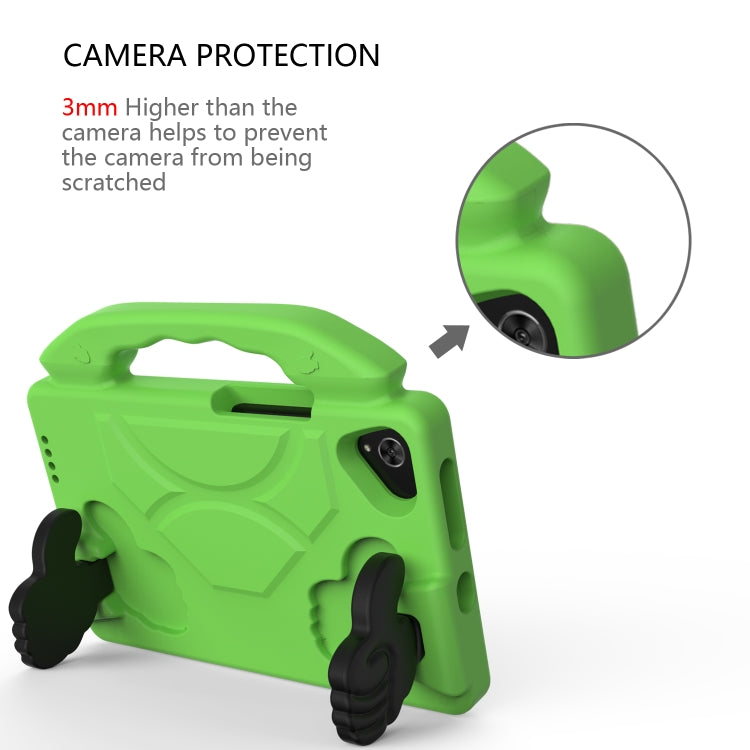 For Samsung Galaxy Tab A 8.0 2019 / T290 Thumb Bracket EVA Shockproof Tablet Case(Green) - Other Galaxy Tab PC by PMC TechLife | Online Shopping South Africa | PMC TechLife | Buy Now Pay Later Mobicred