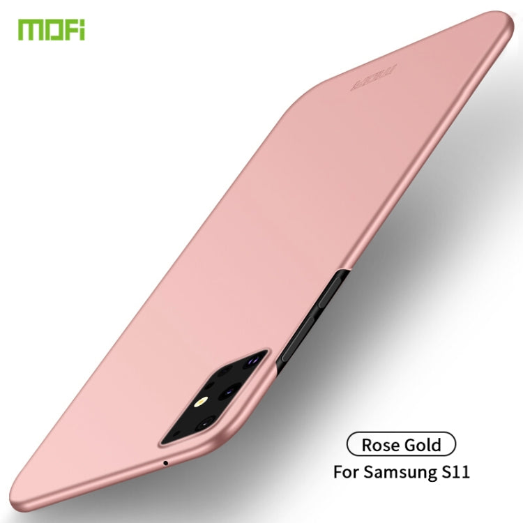 For Galaxy S20+  MOFI Frosted PC Ultra-thin Hard Case(Rose gold) - Galaxy Phone Cases by MOFI | Online Shopping South Africa | PMC Jewellery