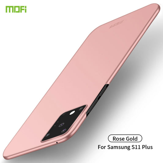 For Galaxy S20 Ultra MOFI Frosted PC Ultra-thin Hard Case(Rose gold) - Galaxy Phone Cases by MOFI | Online Shopping South Africa | PMC Jewellery