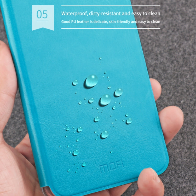 For Xiaomi RedMi K30 MOFI Rui Series Classical Leather Flip Leather Case With Bracket Embedded Steel Plate All-inclusive(Blue) - Xiaomi Cases by MOFI | Online Shopping South Africa | PMC Jewellery