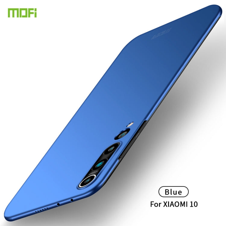 For Xiaomi Mi 10 MOFI Frosted PC Ultra-thin Hard Case(Blue) - Xiaomi Cases by MOFI | Online Shopping South Africa | PMC Jewellery