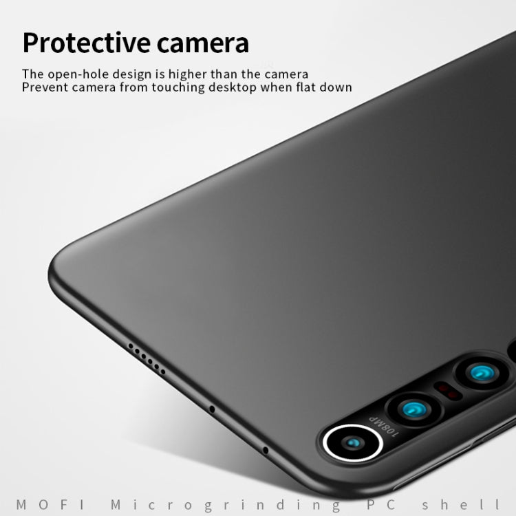 For Xiaomi Mi 10 Pro MOFI Frosted PC Ultra-thin Hard Case(Black) - Xiaomi Cases by MOFI | Online Shopping South Africa | PMC Jewellery