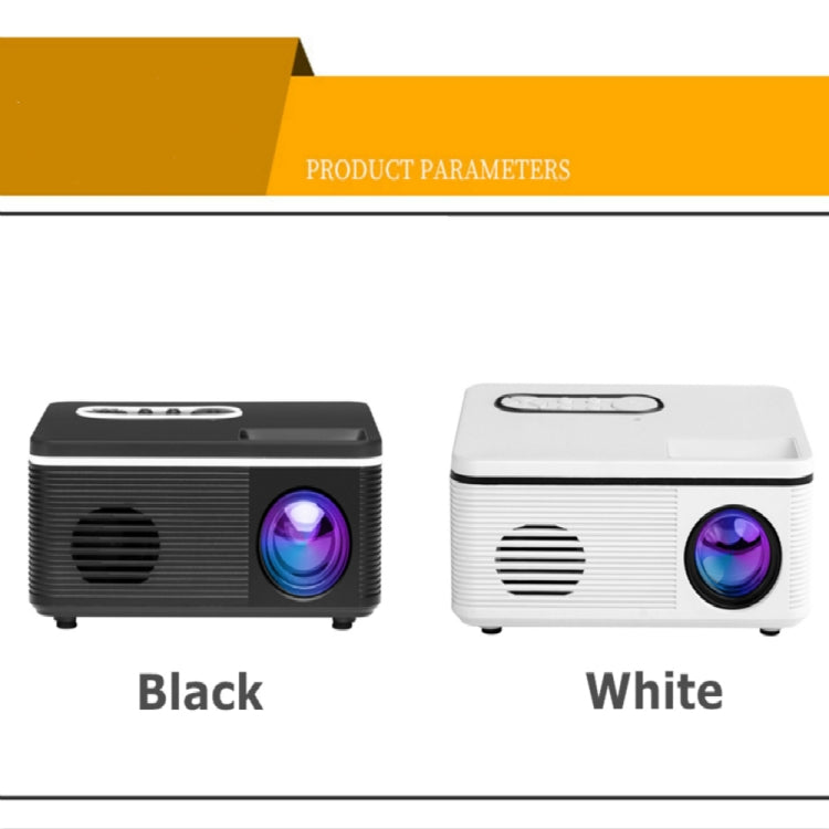 S361 80 lumens 320 x 240 Pixel Portable Mini Projector, Support 1080P, EU Plug(Black) - LED Projector by PMC Jewellery | Online Shopping South Africa | PMC Jewellery | Buy Now Pay Later Mobicred