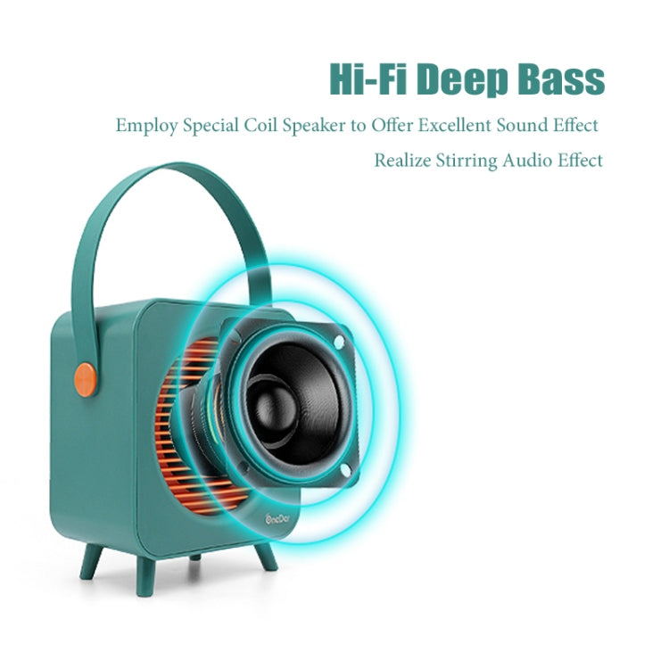 Oneder V9 Fabric Portable Wireless Bluetooth Speaker Portable Card Subwoofer Creative Gift Mini Speaker(Orange) - free shipping - PMC Jewellery - Order now!