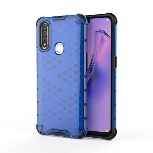 For OPPO A8/A31 Shockproof Honeycomb PC + TPU Case(Blue) - OPPO Cases by PMC Jewellery | Online Shopping South Africa | PMC Jewellery | Buy Now Pay Later Mobicred