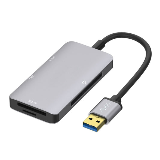 Onten 8107 USB3.0 HUB with CF SD TF Card Reader - USB 3.0 HUB by Onten | Online Shopping South Africa | PMC Jewellery | Buy Now Pay Later Mobicred