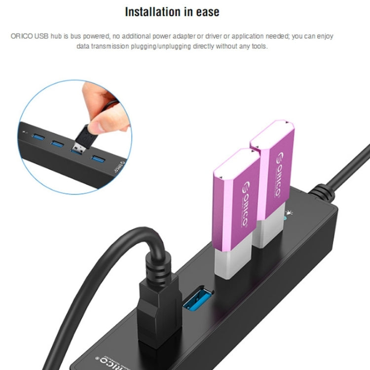 ORICO W8PH4-U3 4 Ports USB 3.0 HUB - free shipping - PMC Jewellery - Order now!
