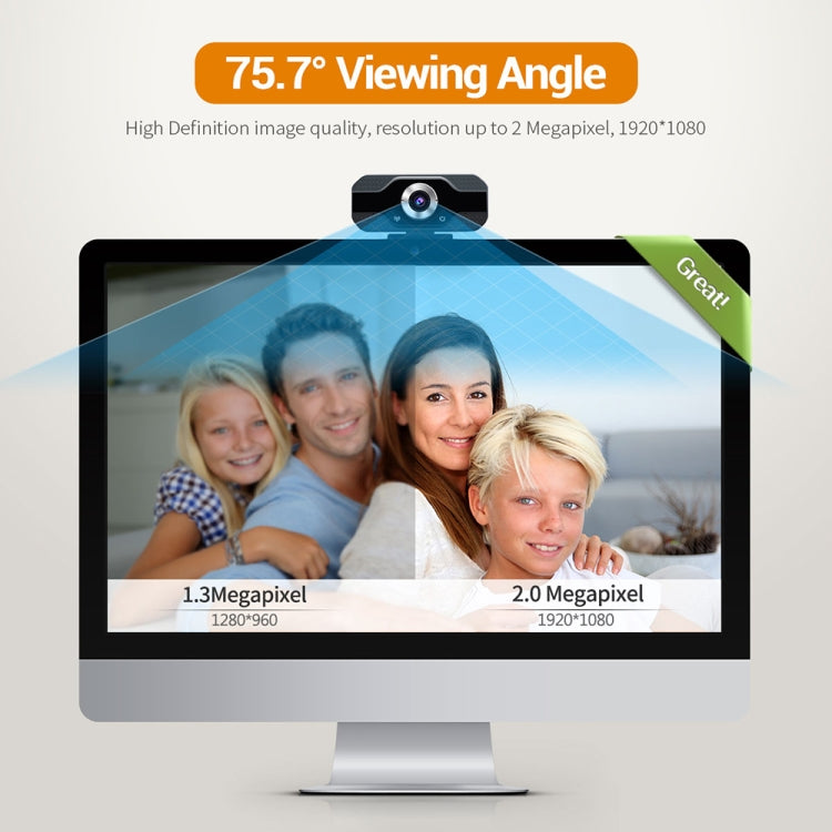 HD 1080P Webcam Built-in Microphone Smart Web Camera USB Streaming Beauty Live Camera for Computer Android TV - HD Camera by PMC Jewellery | Online Shopping South Africa | PMC Jewellery | Buy Now Pay Later Mobicred