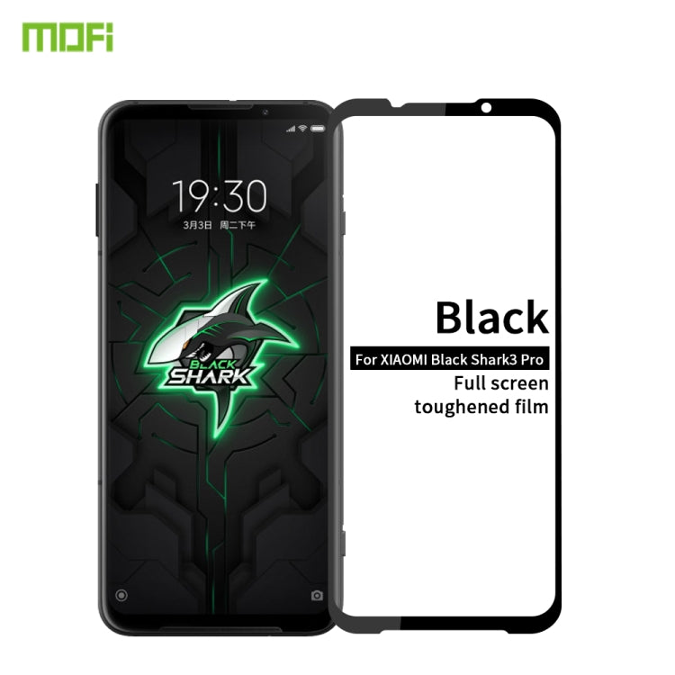 For Xiaomi Black shark3 pro MOFI 9H 2.5D Full Screen Tempered Glass Film(Black) -  by MOFI | Online Shopping South Africa | PMC TechLife