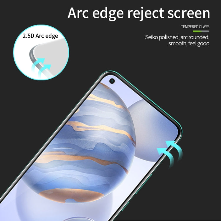 For Huawei Honor 30 / Nova7 MOFI 9H 2.5D Full Screen Tempered Glass Film(Black) - Honor Tempered Glass by MOFI | Online Shopping South Africa | PMC TechLife | Buy Now Pay Later Mobicred