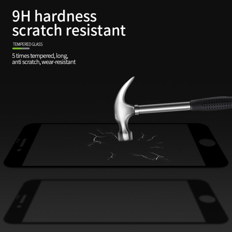 For iPhone SE 2020 MOFI 9H 2.5D Full Screen Tempered Glass Film(Black) - iPhone SE 2022 / 2020 Tempered Glass by MOFI | Online Shopping South Africa | PMC TechLife | Buy Now Pay Later Mobicred