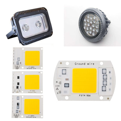 High Power 220V LED FloodlightCool/Warm White COB LED Chip IP65 Smart IC Driver Lamp(50W warm white) - Celling Lights & Chandeliers by PMC Jewellery | Online Shopping South Africa | PMC Jewellery | Buy Now Pay Later Mobicred