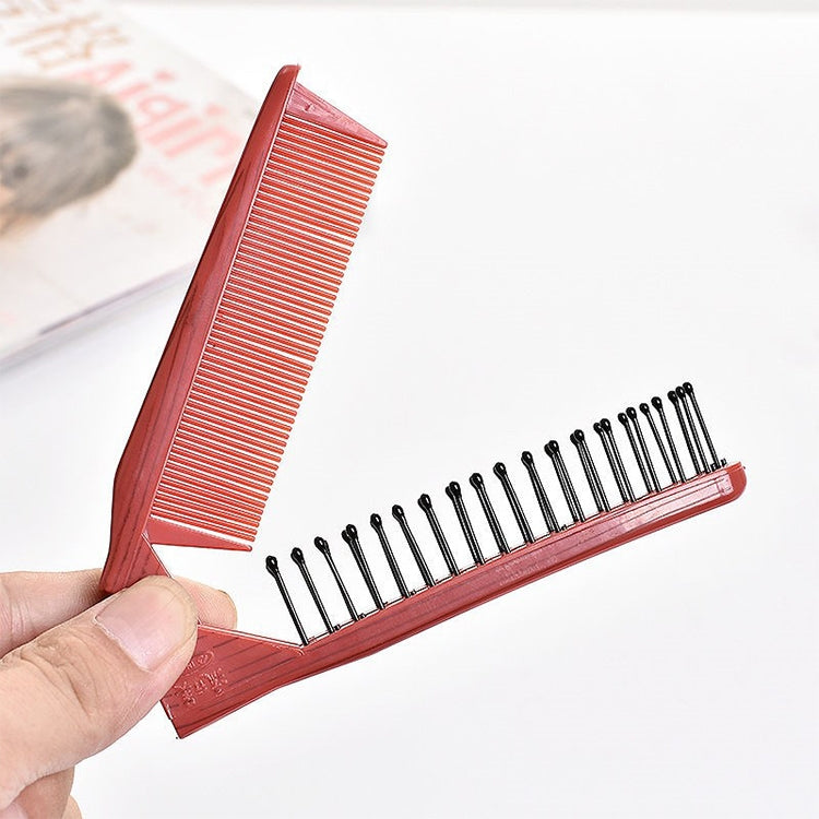 Portable Travel Folding Comb Anti-static Massage Comb(Rose Red) - free shipping - PMC TechLife - Order now!