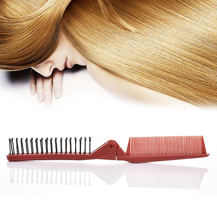 Portable Travel Folding Comb Anti-static Massage Comb(Rose Red) - free shipping - PMC TechLife - Order now!